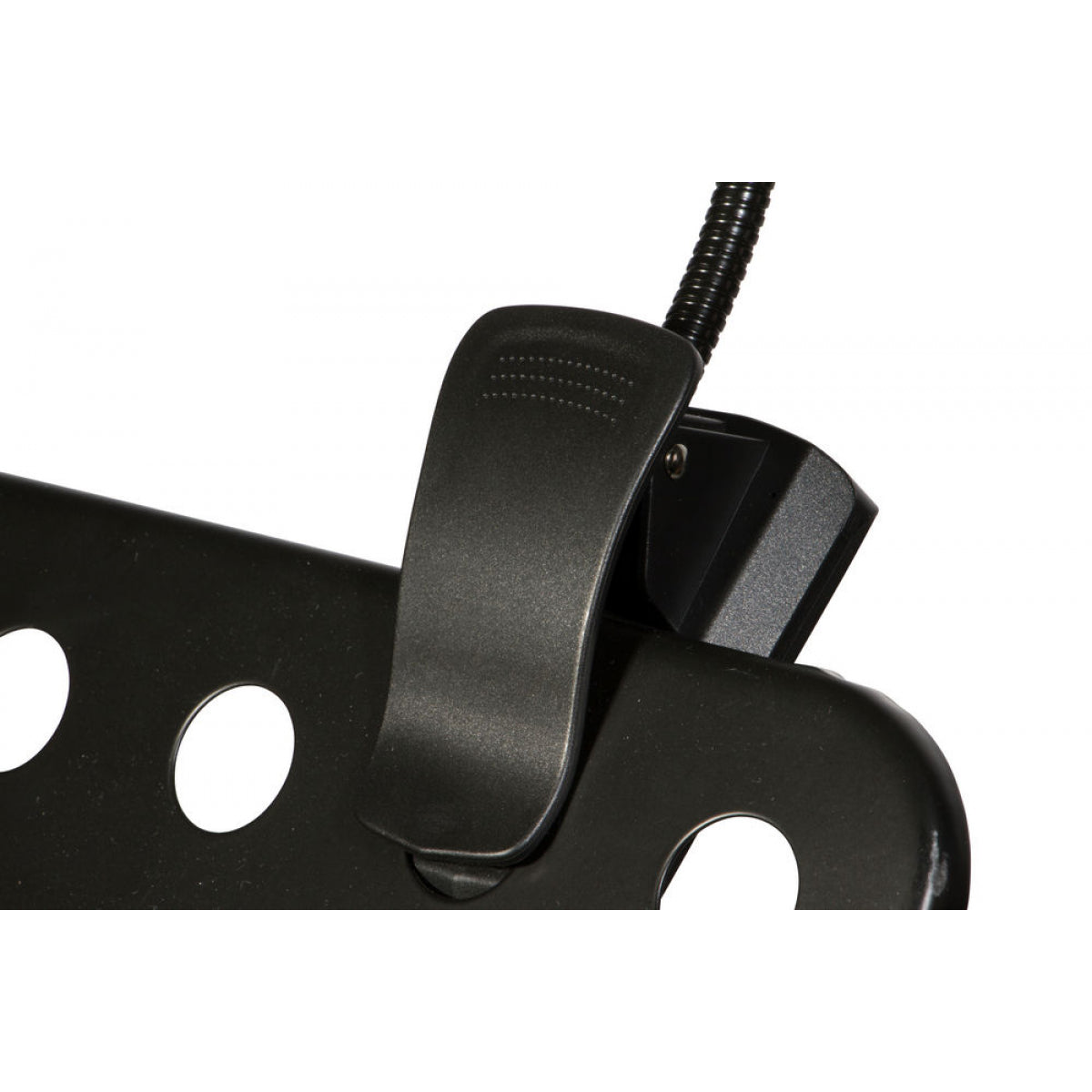 14221 Music stand light clip view on white background.